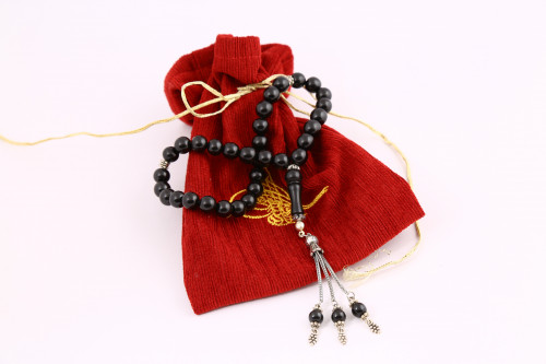 سبحة بحجر فاخر صناعة يدوية