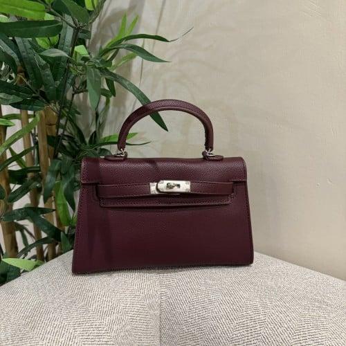 شنطة يد LIMITED EDITIONلون برغندي