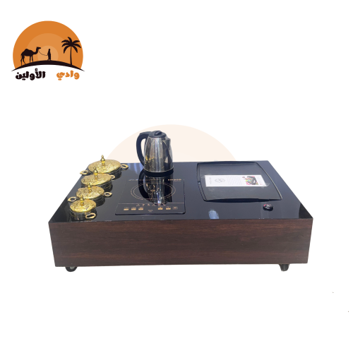 منقل بديل رخام كهربائي بني محروق 110*70