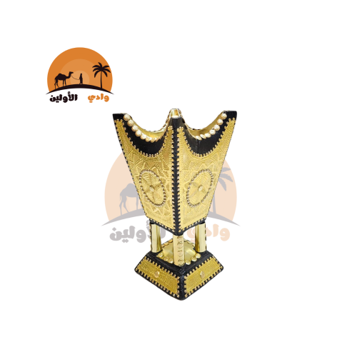 مبخره ملكي حايلي ملبس نحاس ذهبي اسود