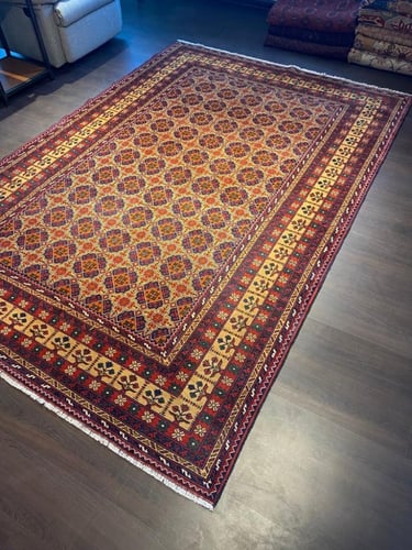 سجاد صوف مصنوع يدوياً مقاس: 194*287 سم - F11