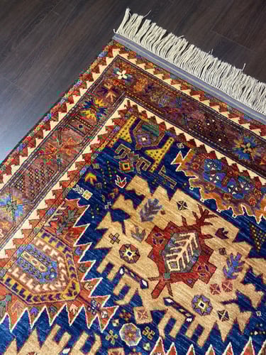 سجاد صوف مصنوع يدوياً مقاس 130*170 سم - G132