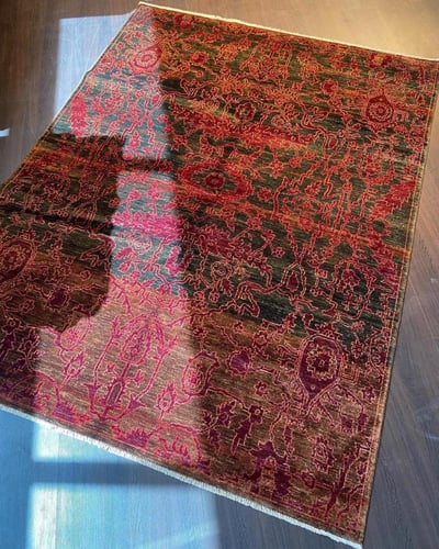 سجاد صوف مصنوع يدوياً مقاس: 150*200 سم - F84