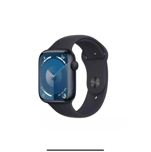 ساعة ابل الجيل التاسع GBS مقاس 45 مم المينيوم اسود...