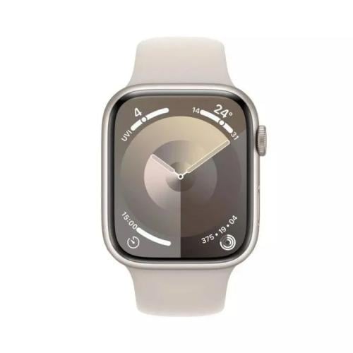 ساعة ابل الجيل التاسع GBS مقاس 45 مم المينيوم سوار...