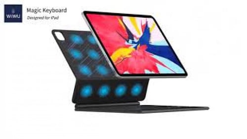 مجك كيبورد wiwu للأيباد برو 12،9 انش يدعم العربي /...