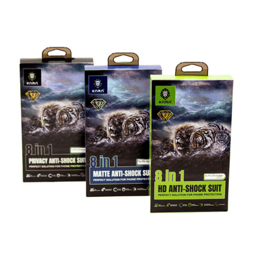 بكج حمايه لقافة من كارا 1-8 لايفون حماية متكاملة