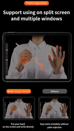 قلم ايباد ذكي يدعم راحة اليد بمواصفات عاليه ضمان س...