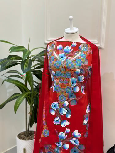 مخور مخرم حرير متروس فصوص اندونسي ناعم مع طرحة مطر...