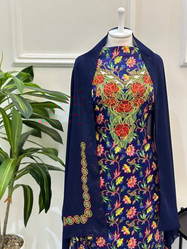 مخور مخرم حرير متروس فصوص اندونسي ناعم مع طرحة مطر...