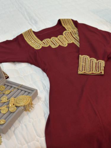 مخور قطن كشميري احمر قماش