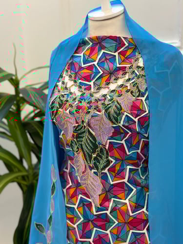 مخور مخرم حرير متروس فصوص اندونسي ناعم مع طرحة مطر...