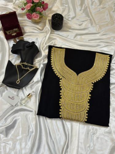 مخور قطن كشميري قماش اسود