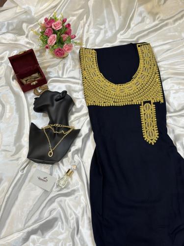 مخور قطن كشميري قماش كحلي