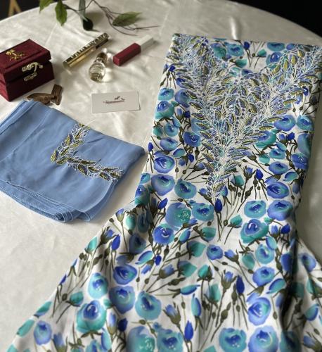 مخور حرير مع طرحة