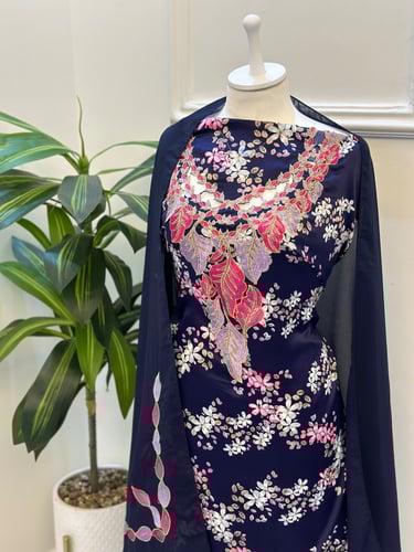 مخور مخرم حرير متروس فصوص اندونسي ناعم مع طرحة مطر...