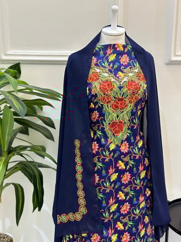 مخور مخرم حرير متروس فصوص اندونسي ناعم مع طرحة مطر...