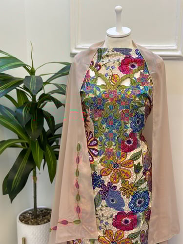 مخور مخرم حرير متروس فصوص اندونسي ناعم مع طرحة مطر...