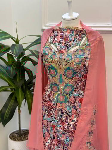 مخور مخرم حرير متروس فصوص اندونسي ناعم مع طرحة مطر...