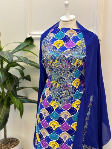 مخور مخرم حرير متروس فصوص اندونسي ناعم مع طرحة مطر...