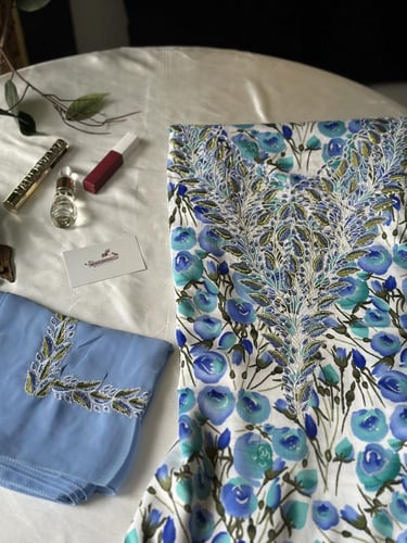 مخور حرير مع طرحة