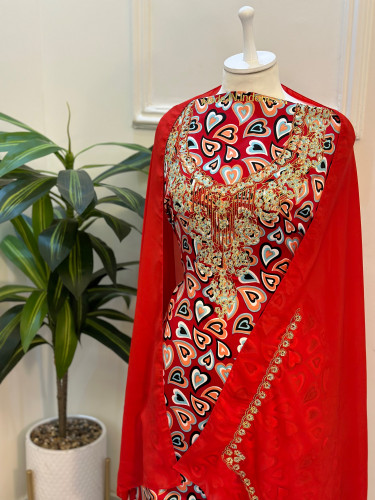 مخور مخرم حرير متروس فصوص اندونسي ناعم مع طرحة مطر...