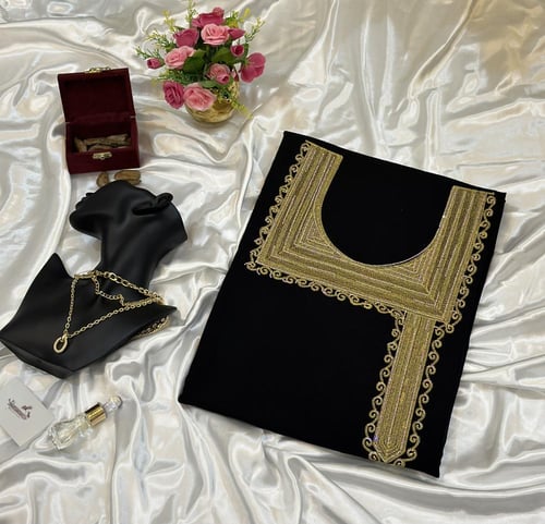 مخور قطن كشميري قماش كحلي