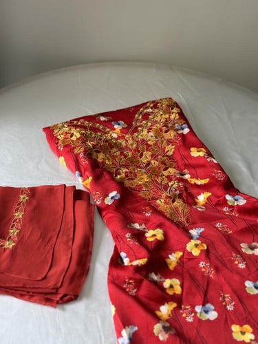 مخور حرير مع طرحة