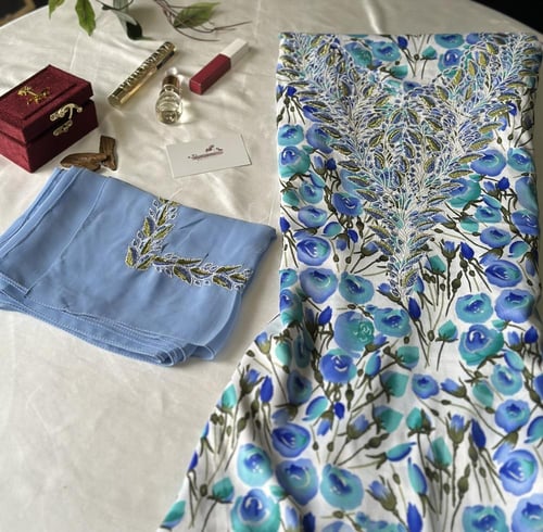 مخور حرير مع طرحة