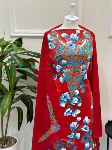 مخور مخرم حرير متروس فصوص اندونسي ناعم مع طرحة مطر...