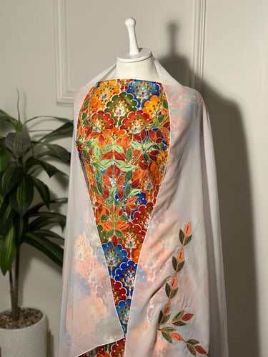 مخور مخرم حرير متروس فصوص اندونسي ناعم مع طرحة مطر...