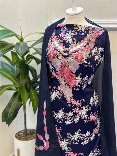 مخور مخرم حرير متروس فصوص اندونسي ناعم مع طرحة مطر...