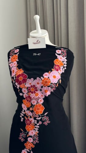 قماش-مخور حرير ارماني مرصع بالكرستال مع بشت