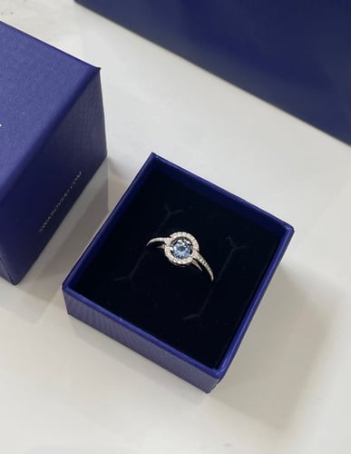 خاتم راقص ازرق سوارفسكي