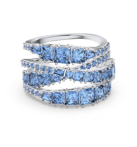 خاتم ازرق سوارفسكي