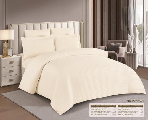 مفرش فندقي 7 قطع مزدوج | اوف وايت