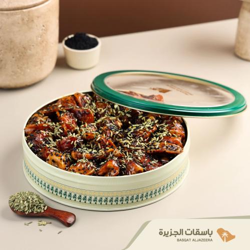 سكري بالدبس بحبة البركة والشمر - عبوة معدنية