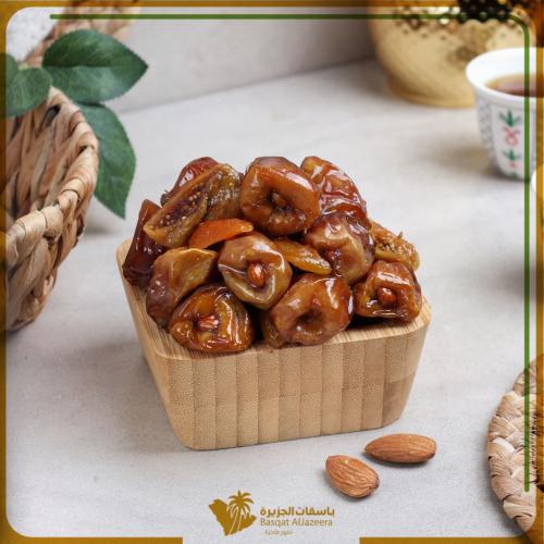 تمر سكري القصيم فئة 5 نجوم حشوة اللوز والتين والمش...