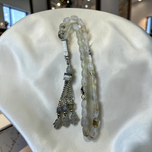سبحة عقيق فاخر جوده عالية مربعة