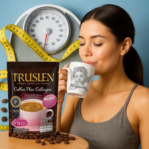 قهوة تروسلين بلس كولاجين Collagen تحتوي على الكافي...