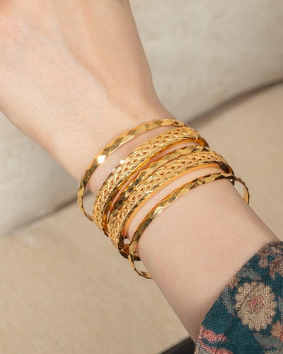 مكس بناجر ذهبية 5 حبات للأنثى الأنيقة