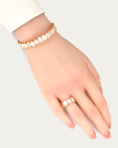 اسوارة وخاتم شومية من خاتون® تصميم ذهبي