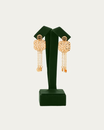 طقم كرسي جابر عقد وحلق بديل الذهب