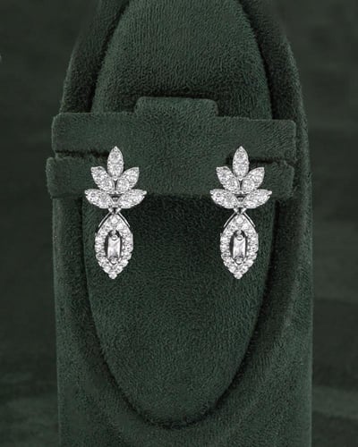 طقم زركون فضي ناعم من خاتون® بلمعة الألماس