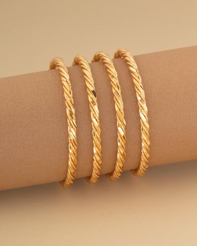 بناجر اطفال لون ذهبي ثابت - حبتين