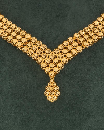 طقم نسائي بديل الذهب طوق كلاسيكي من خاتون®