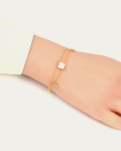 اسوارة نسائية ناعمة تصميم عالمي مزدوج لون ذهبي