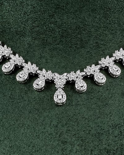 شوكر 5 قطع للنساء مرصع بالزركون