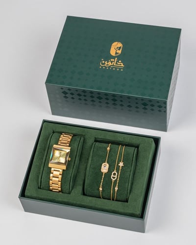 هدية نسائية أنيقة بتصميم ذهبي مميز من خاتون®