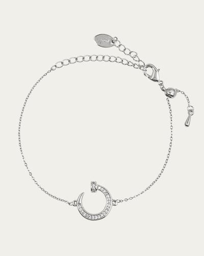 طقم المسمار الماسي تصميم ناعم مزين بالزركون